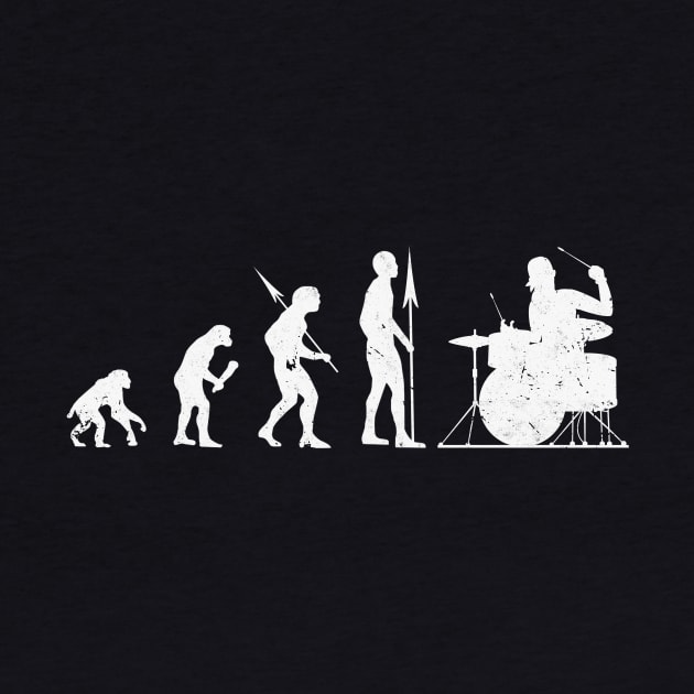 Drummer Evolution by Foxxy Merch